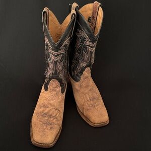 NOCONA Suede & Leather Western Boots